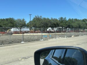 destroyed parking lot