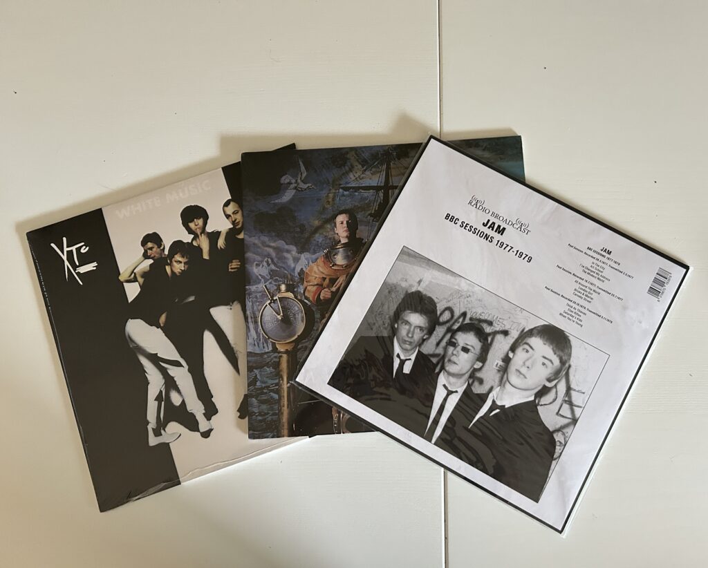 Three record albums